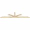 Ekena Millwork Richland Rough Sawn Timber Gable Bracket, Douglas Fir, 108"W x 27"H x 2"D x 4"F, 6/12 Pitch GBW108X27X0204RIC00RDF - alternate 5